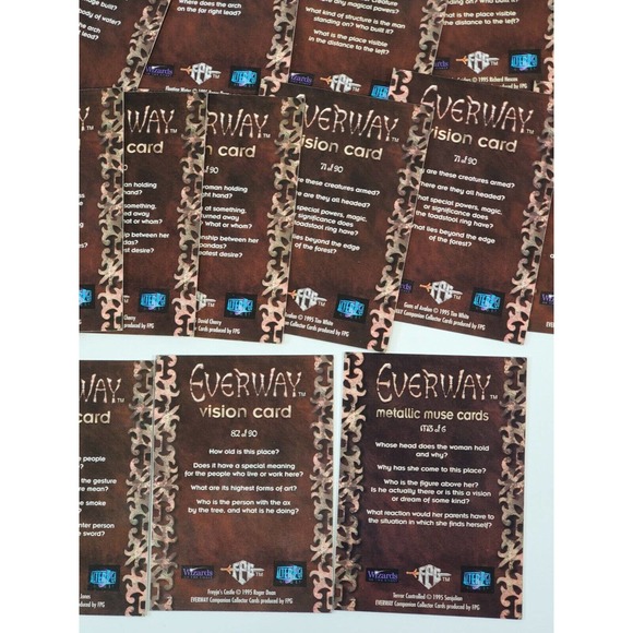 Wizards of the Coast - Everway RPG by Johnathan Tweet PARTS 50 cards - Picture 11 of 12